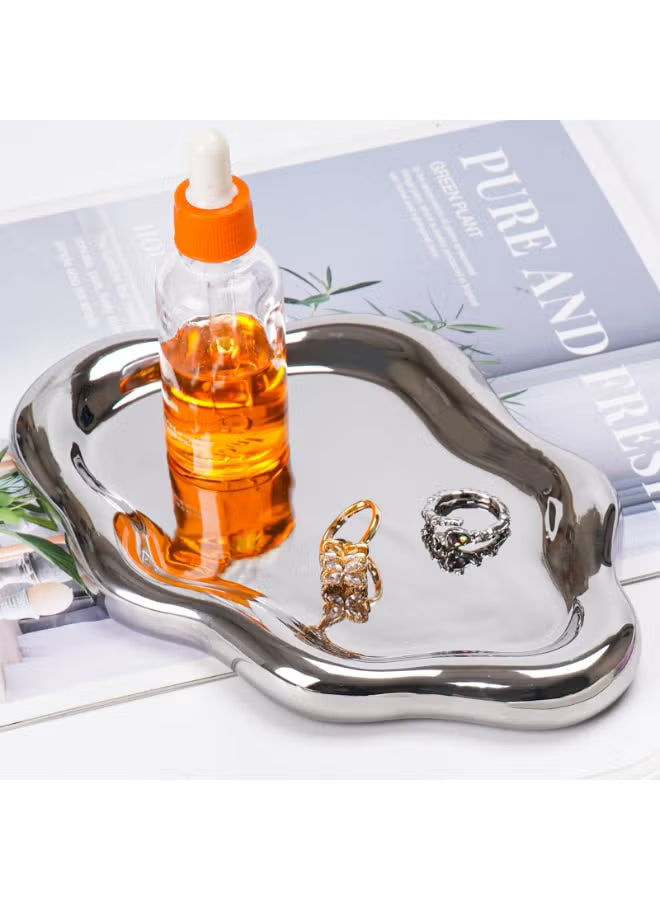 Ceramic Jewelry Tray for Ring Key Jewelry Cute Cloud Shape