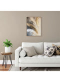 Art Decor Framed Canvas Wall Art of Abstract Feathers Artwork Modern