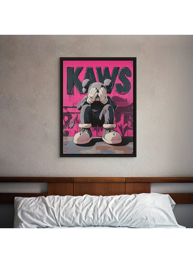 Art Decor Framed Canvas Wall Art of Figurative Character Portrait Pop Art