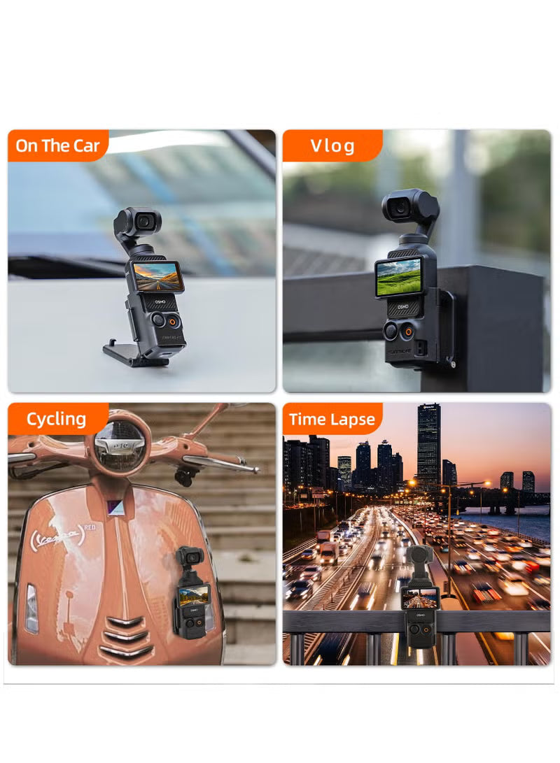 Magnetic Camera Mount Stand Base for Pocket 3 Camera Adjustable Desktop Stable Bracket Non-Slip Holder Compatible with Pocket3 Accessories