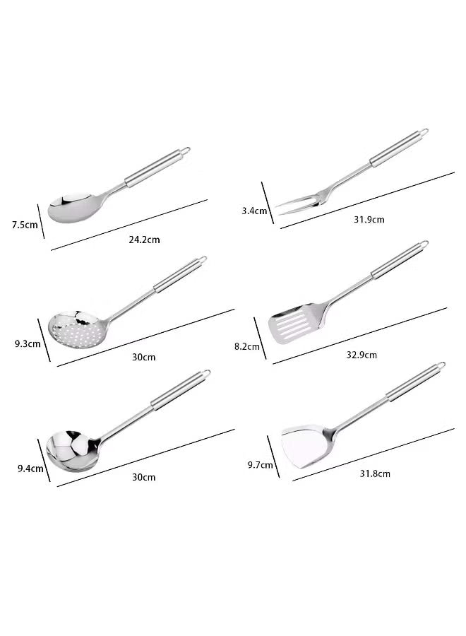 7PCS/Set Multifunction Kitchen Tools Set With Holder Stainless Steel Kitchenware