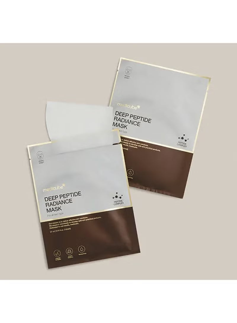 Deep Peptide Radiance Mask, Hydrating & Firming Sheet Mask with Quadruple Peptide Complex