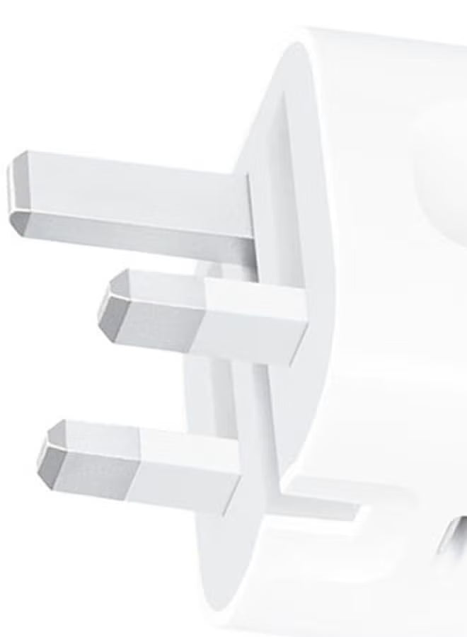 20W USB-C 3-Pin Power Adapter White
