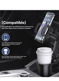2 in 1 Car Phone Mount, Car Cup Holder Phone Mount Universal Auto Cell Phone Stand