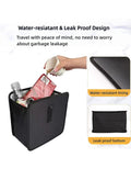 Foldable Hanging Car Trash Can - Large Capacity Waterproof Garbage Bag, Leakproof Storage Organizer for Camping, Interior Accessories (Black)