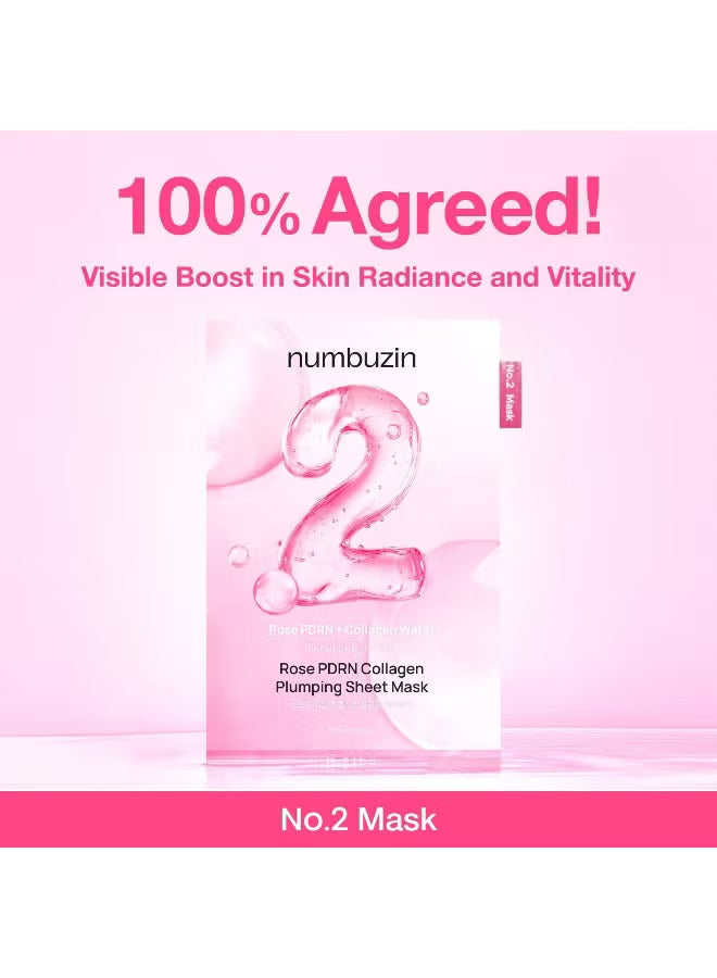 No.2 Sheet Mask | Rose PDRN Collagen Plumping Sheet Mask
