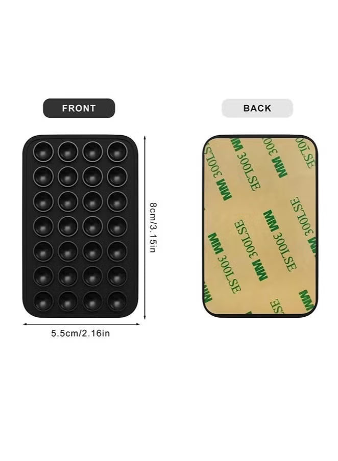 Suction Phone Case Mount, 4Pcs Silicone Phone Suction Grip Compatible with iPhone and Android Cases, Anti