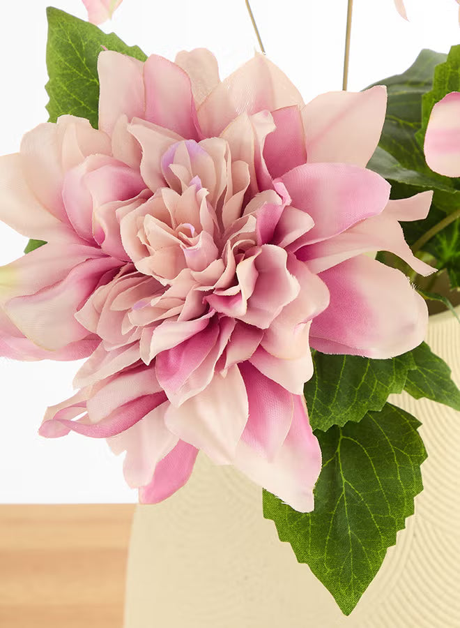Dalia 1pc Flower Bunch with 5 buds – Light Purple | 52cm Artificial Flower
