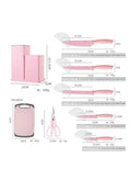 19-Piece Silicone Kitchen Gadget Set with Knife Set, Cutting Board and Storage