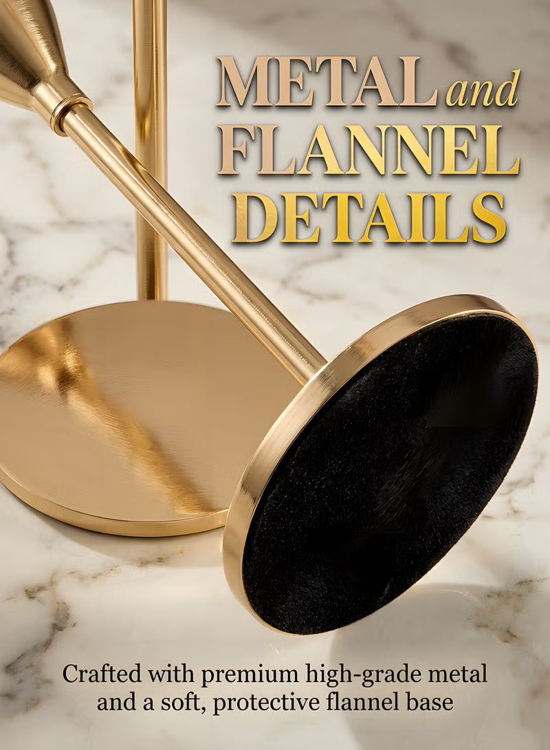 3pcs Gold Candle Holders,For Taper Candle,Candle Sticks