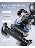 Anti-Shake Motorcycle Phone Mount - 2026 Dual Vibration Dampener, Universal Bike Phone Holder for iPhone