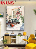 30*40CM Wall Art Framed,Framed Canvas Print FeaturingA cozy living
