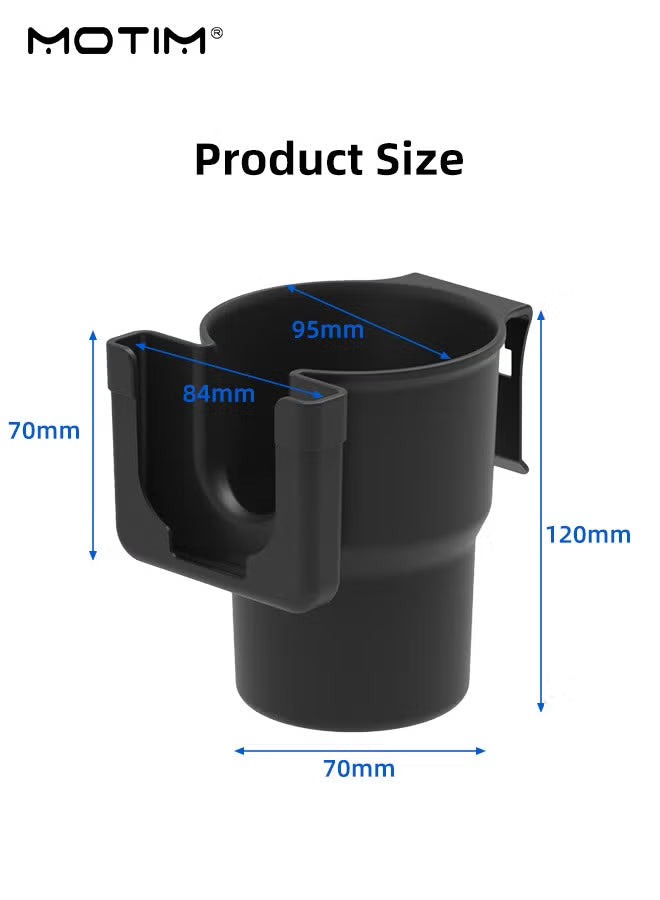2 In 1 Car Cup Holder Phone Holder, Multifunctional Drink Coffee Bottle Storage Rack with Phone Holder, Stay Organized, Car Travel Essentials Fit for Most Vehicles & Phones