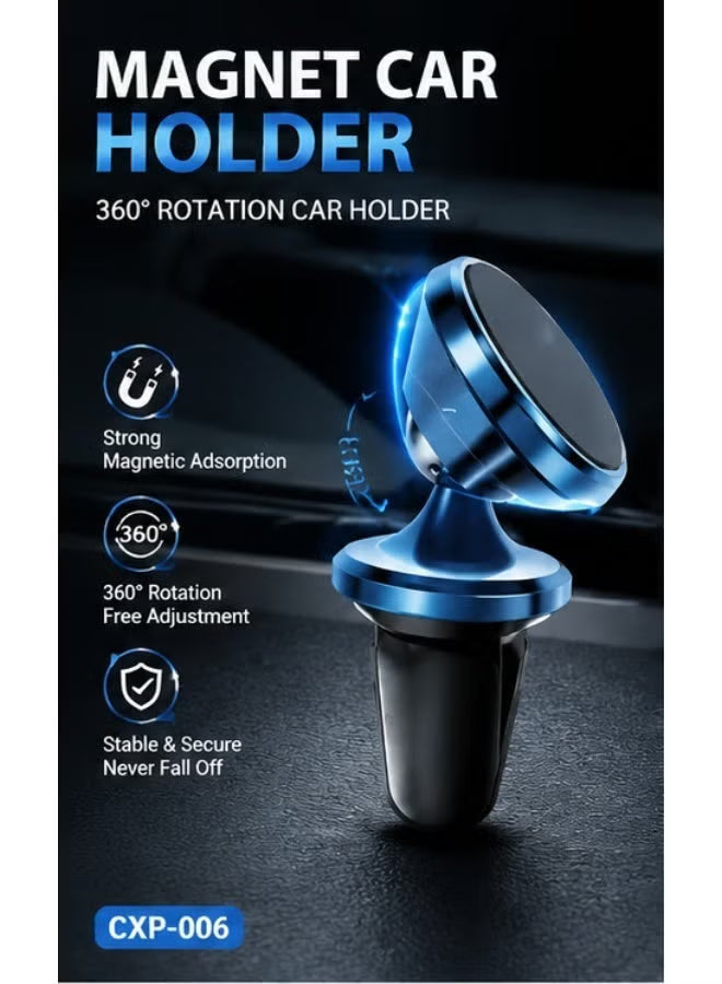 Magnetic Car Phone Holder for Air Vent | Strong Magnetic Mobile