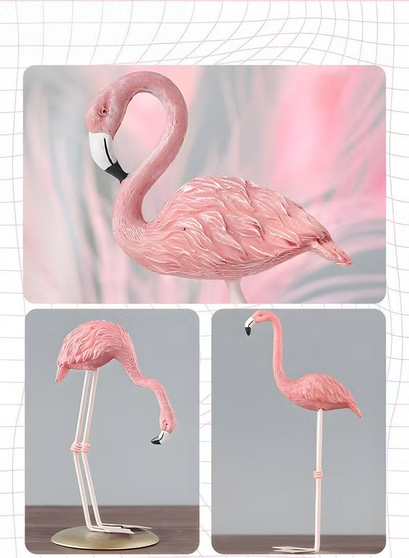 3-Piece Flamingo Desk Ornaments For Wedding Home Living Room Bedroom Decor