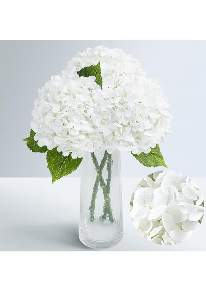 3Pcs Silk Hydrangea Artificial Flowers Realistic Hydrangea Flowers