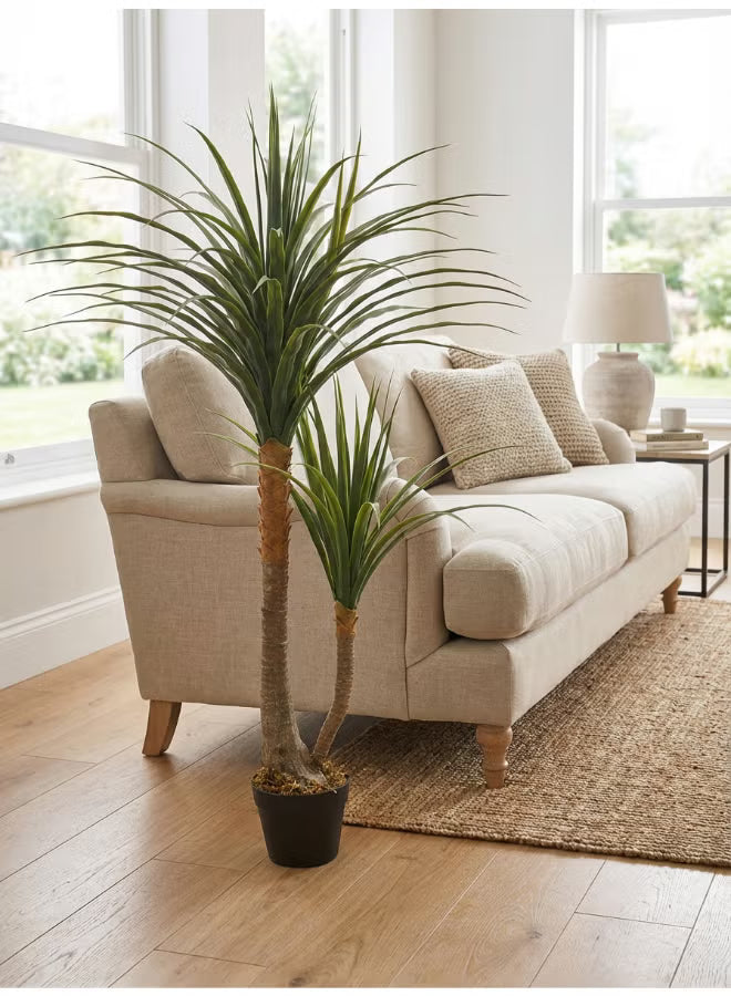 Yucca 120cm (4 ft) Tall Artificial Tree with Pot | Floor Plant with Lifelike Design