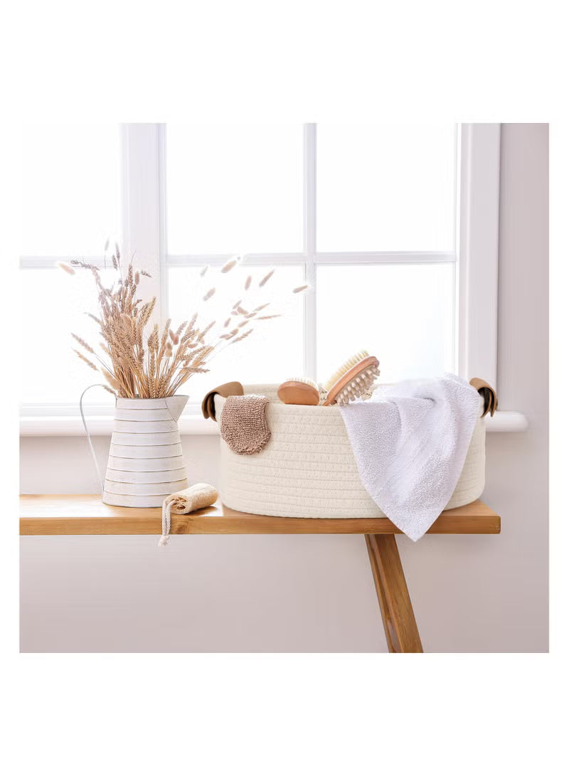 Luxury 5-Pack Cotton Rope Storage Baskets