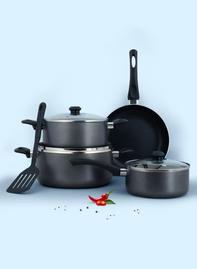 8 Pcs Nonstick Cookware Set (NCS8G) | 10X Tougher Non-Stick