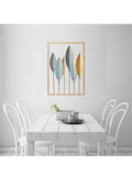 Home Decor Wall Metal Leaf 3D Iron Art Wall Sculptures Hanging Decorations