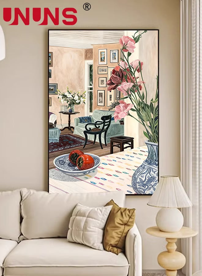 30*40CM Wall Art Framed,Framed Canvas Print FeaturingA cozy living