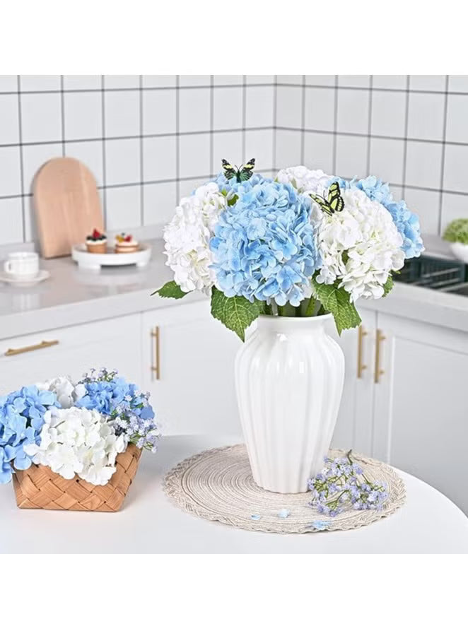 3Pcs Silk Hydrangea Artificial Flowers Realistic Hydrangea Flowers