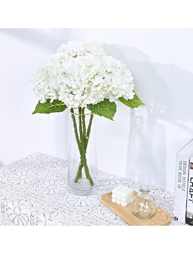 3Pcs Silk Hydrangea Artificial Flowers Realistic Hydrangea Flowers