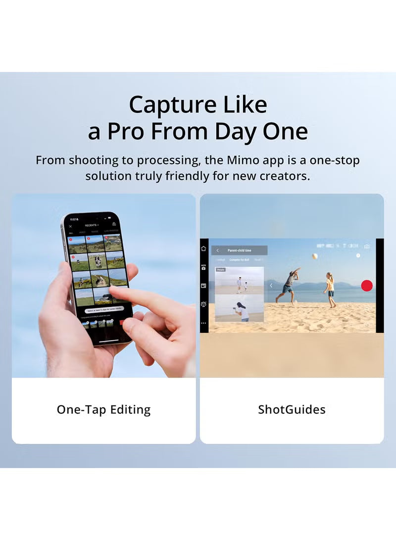 Osmo Mobile 7 Gimbal Stabilizer for iPhone, Android, Built-in Tripod, Ultra-Light