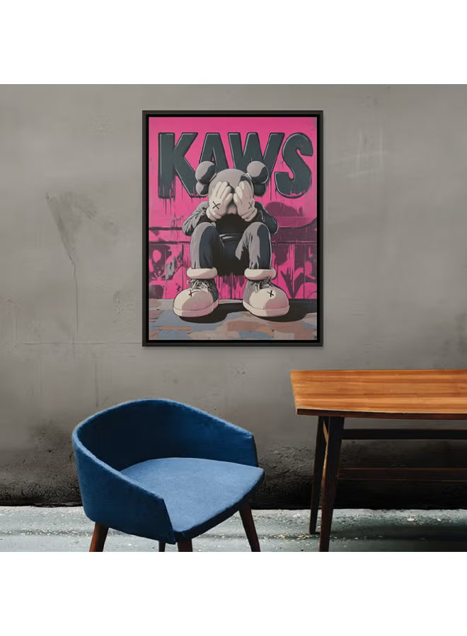 Art Decor Framed Canvas Wall Art of Figurative Character Portrait Pop Art