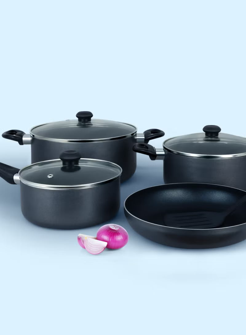 8 Pcs Nonstick Cookware Set (NCS8G) | 10X Tougher Non-Stick
