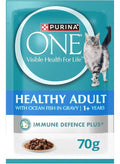 PURINA ONE Wet Cat Healthy Adult with Ocean Fish 70g Pack of 12