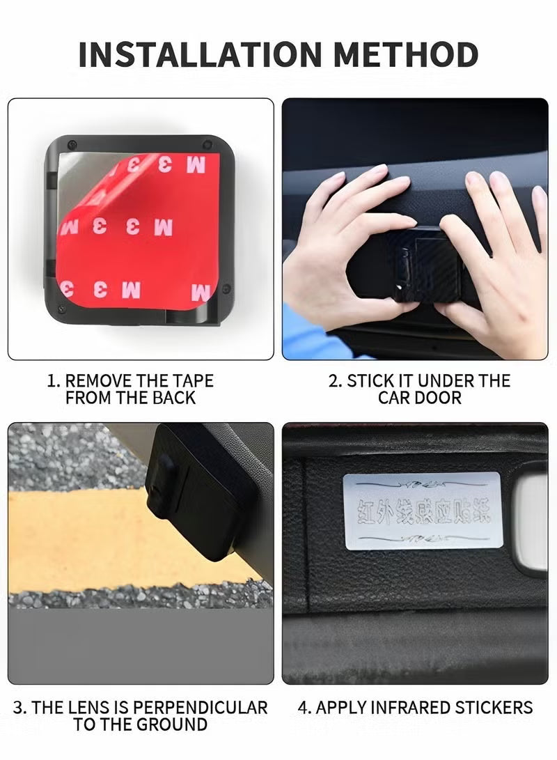 4pcs Car Door Lights Car welcome lights Car Decorative Lights Car Projection