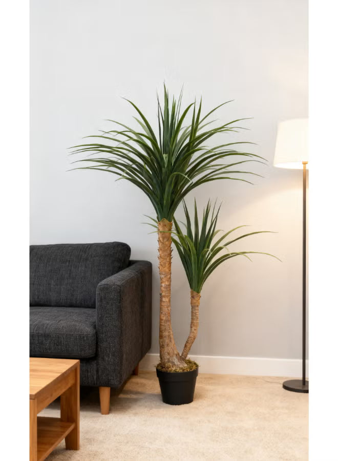 Yucca 120cm (4 ft) Tall Artificial Tree with Pot | Floor Plant with Lifelike Design
