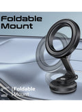 MagSafe Car Phone Holder, Compact 360° Rotatable Dashboard Car Phone Stand With Anti-Slip Grip, Magnetic, Cradleless Design, Foldable Arm And N52 Magnet For iPhone 17/17 Pro Max