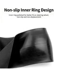 Cool Anti-Slip Silicone Steering Wheel Protector - Universal Car Steering Wheel Protective Cover - Summer Easy to Clean Silicone Car Steering Wheel Cover (Black)
