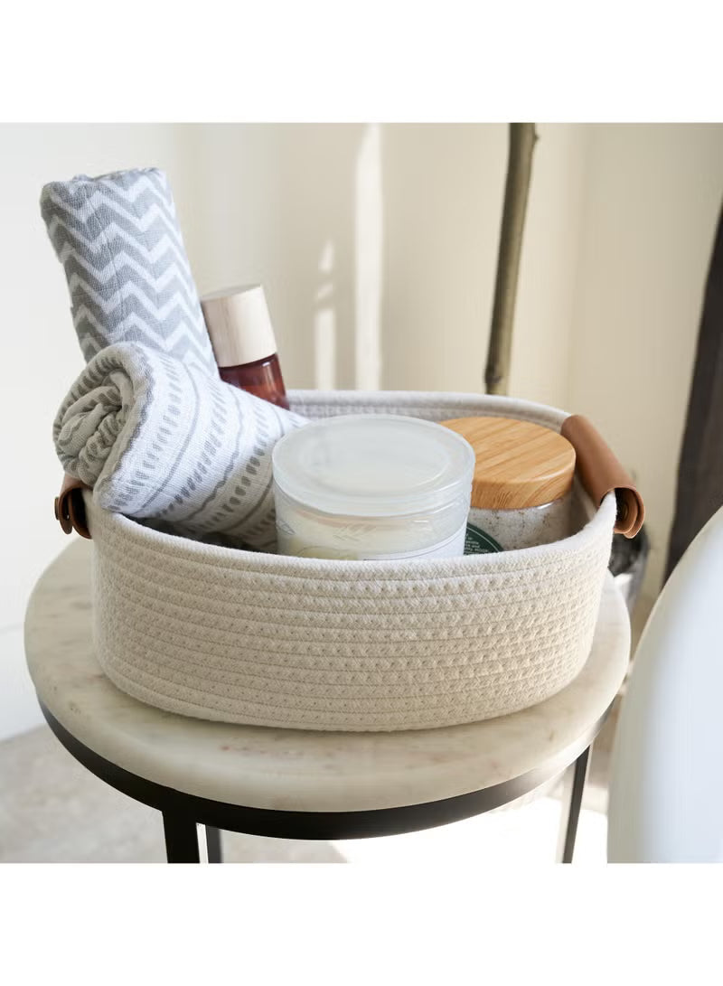 Luxury 5-Pack Cotton Rope Storage Baskets