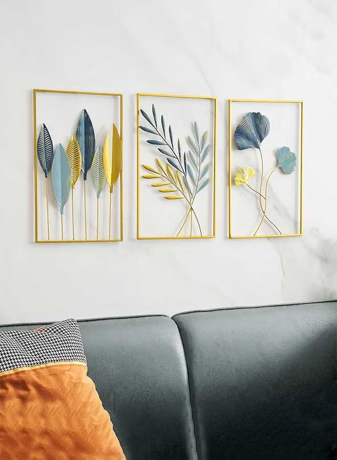Gold Leaf Wall Decor Modern Wall Art Home Decor