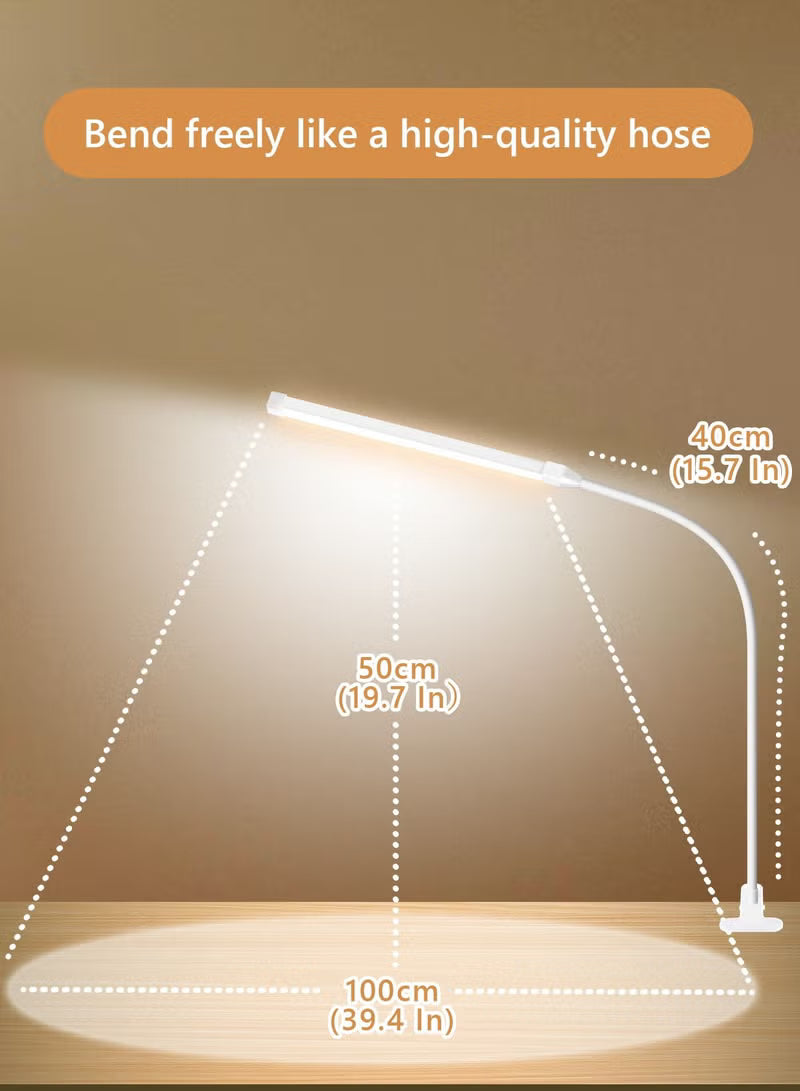 LED Desk lamp with Clamp EyeCaring Clip on Lights for Home Office