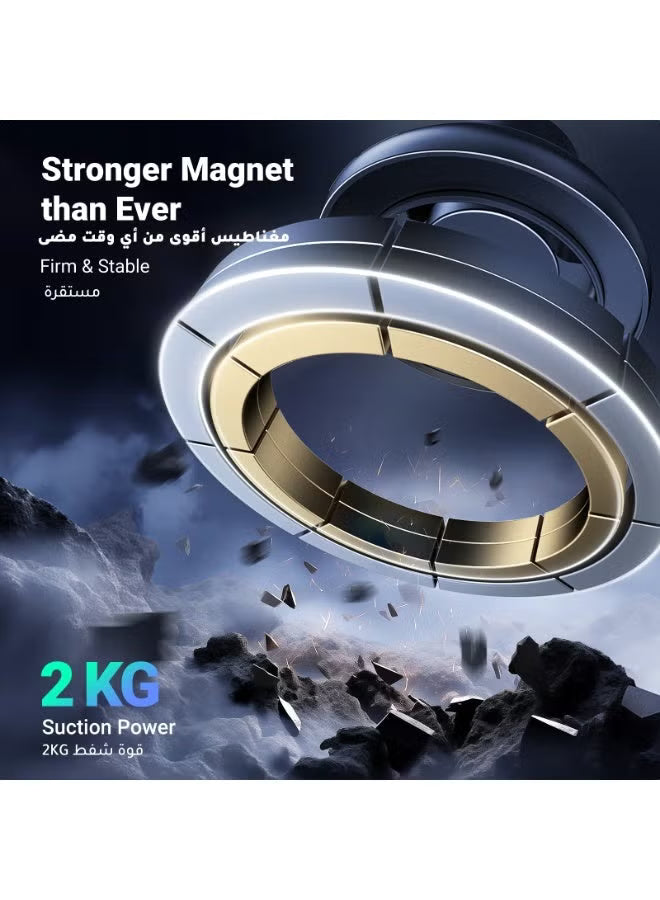 Magsafe Car Mount, Never Block Air Vent: 2024 Upgraded 3Rd-Gen Ultra Stable Car Phone Holder Air Vent Magnetic Car Mobile Holder Rotatable Car Mount Fit For iPhone 16/15/14 Galaxy S24 S23 S22, Xiaomi Black