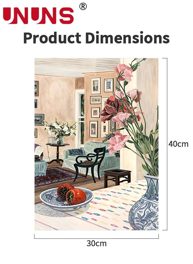 30*40CM Wall Art Framed,Framed Canvas Print FeaturingA cozy living
