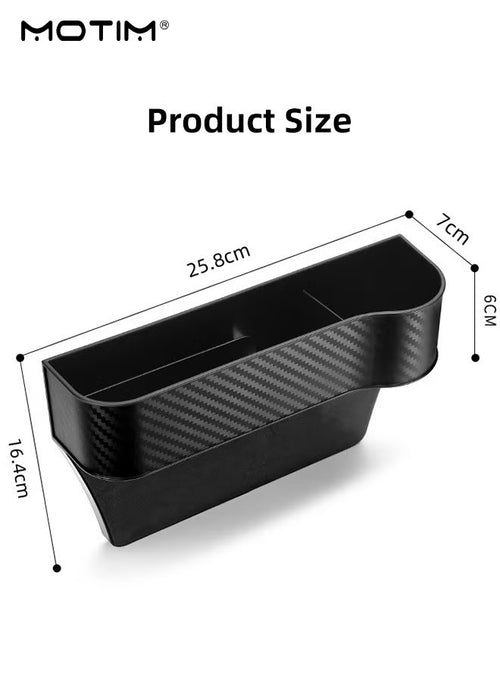 2 Pieces Car Seat Gap Filler Organizer, Multifunctional Car Console Side Storage Box Car Seat Organizer for Holding Cup, Phone, Keys, Wallet, Sunglasses