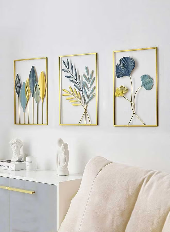 Gold Leaf Wall Decor Modern Wall Art Home Decor