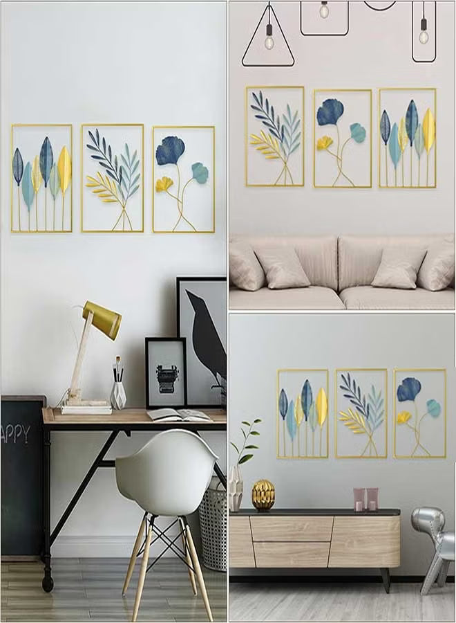 Gold Leaf Wall Decor Modern Wall Art Home Decor