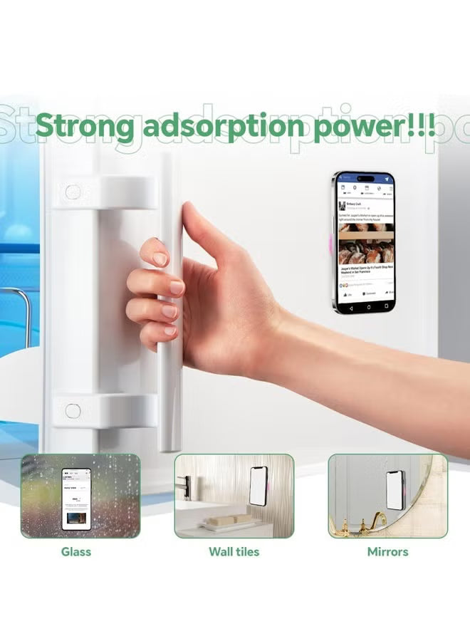 5PCS Silicone Suction Cup Phone Holders, Adhesive Suction Cup Phone Adhesive Mount Phone Suction Mount for Mobile Phones 5 Colors