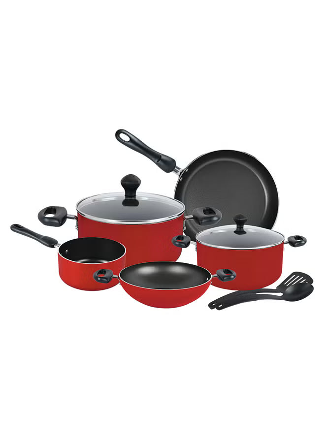 9-Piece Aluminium Non-Stick Coating Durable Design Non-Slip