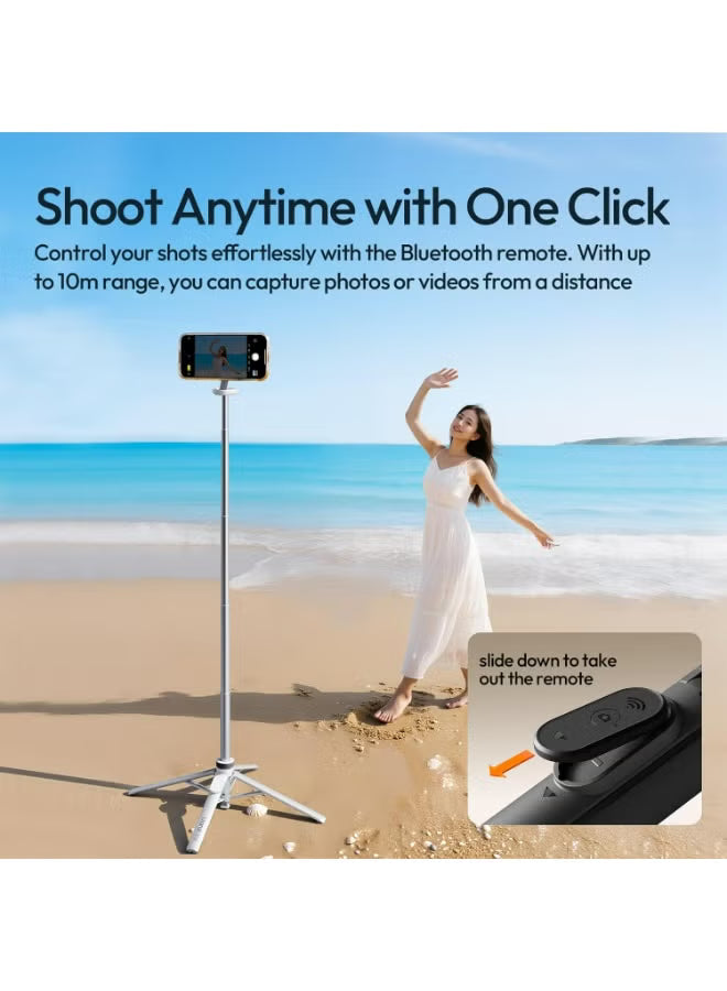 ULANZI Magnetic Phone Tripod, MT85 Auto Open Tripod with Enhanced 4-Leg, 60'' Selfie