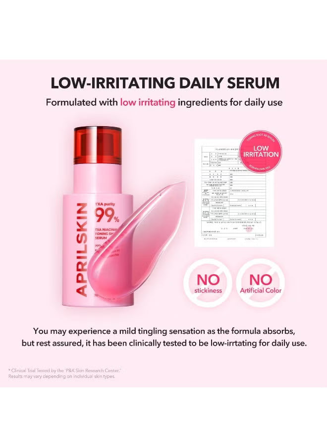April Skin TXA Niacinamide 99 Toning Shot Spicule Brightening Dark Spot