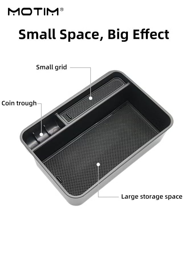 Central Armrest Storage Box, Center Console Organizer Storage Tray for Nissan Patrol Y62/Infiniti QX80