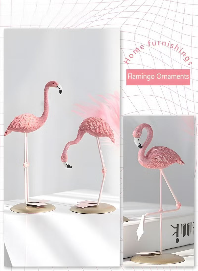 3-Piece Flamingo Desk Ornaments For Wedding Home Living Room Bedroom Decor