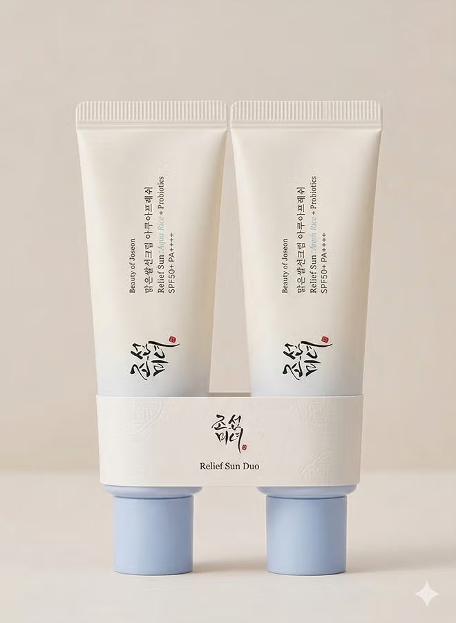 Pack Of 2 Relief Sun Aqua Fresh (Rice + B5) (SPF50+ PA++++) 50ml
